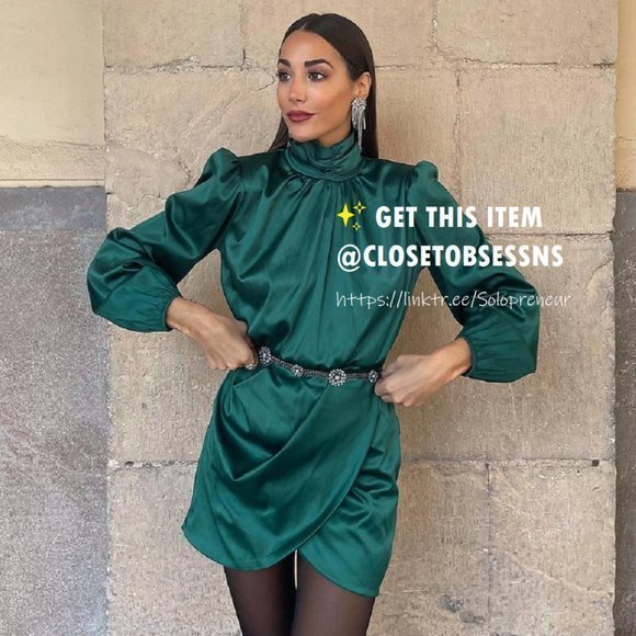 ZARA Short Dress with Knot Detail* - Picture 3 of 16